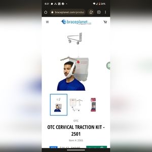 Cervical traction kit, new in box